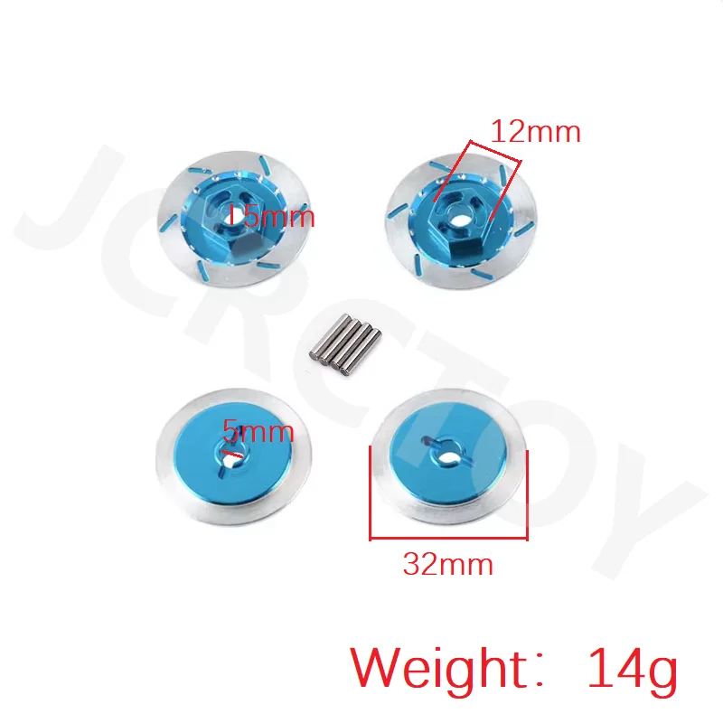 RC Aluminum Alloy Wheel Rim Brake Disc w/Pins For 1/10 HSP 94123 94122 Sakura D4 Tamiya HPI Drift Car Upgrade Parts