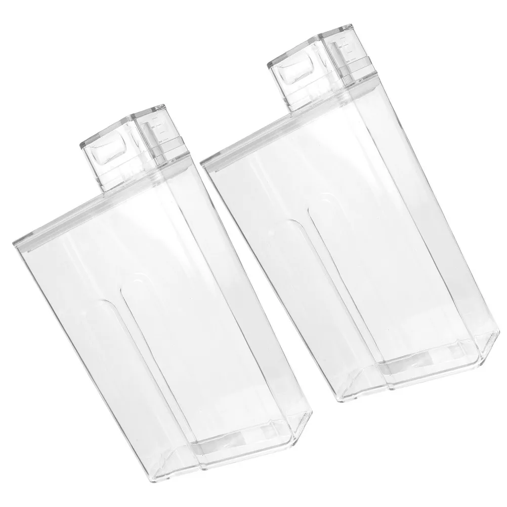 2Pcs Laundry Liquid Storage Boxes Reusable Detergent Bottles Leakproof Airtight Containers for Powder and Liquid Multipurpose