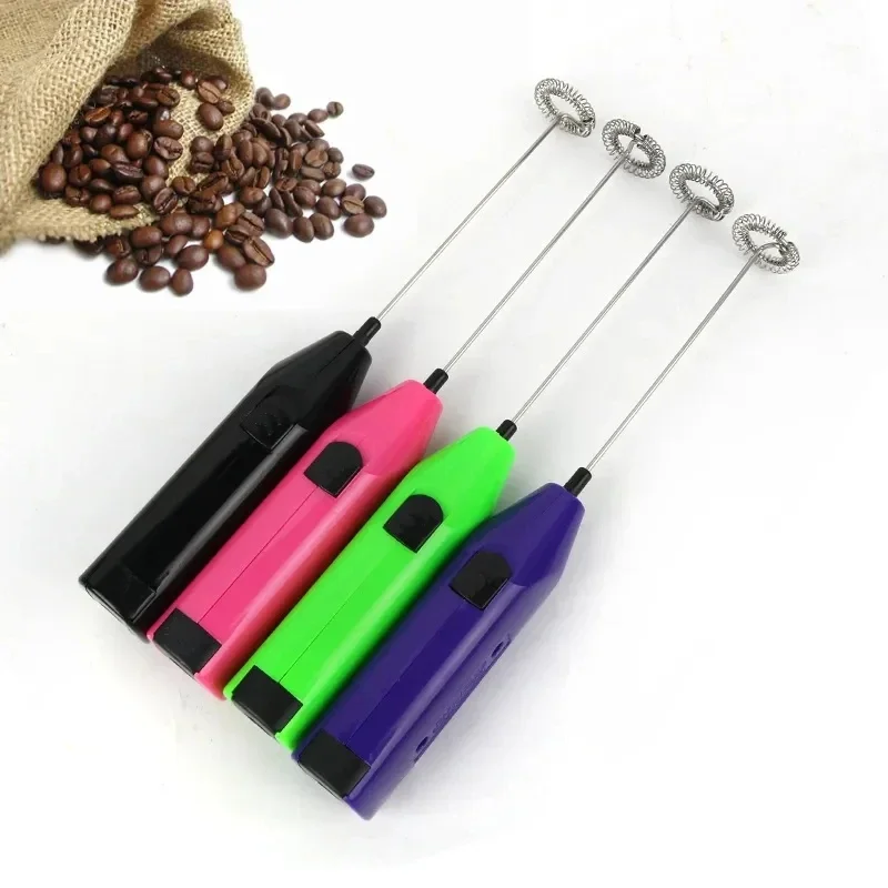 Electric Handheld Coffee Foamer Egg Beater Hot Chocolate Drink Mixer Stirrer Whisk Coffee Milk Frother Kitchen Tools