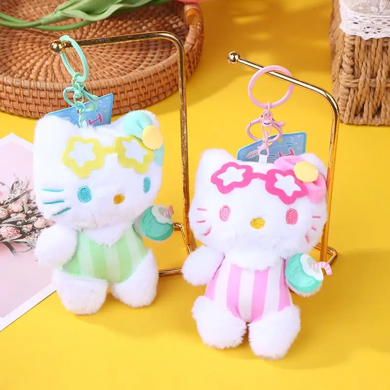 

1/2 шт. милый Sanrio Hello Kitty мультяшный брелок с подвеской на рюкзак, очаровательная кукла, игрушка, брелок, студенческий рюкзак, аксессуары, подарки для девочек
