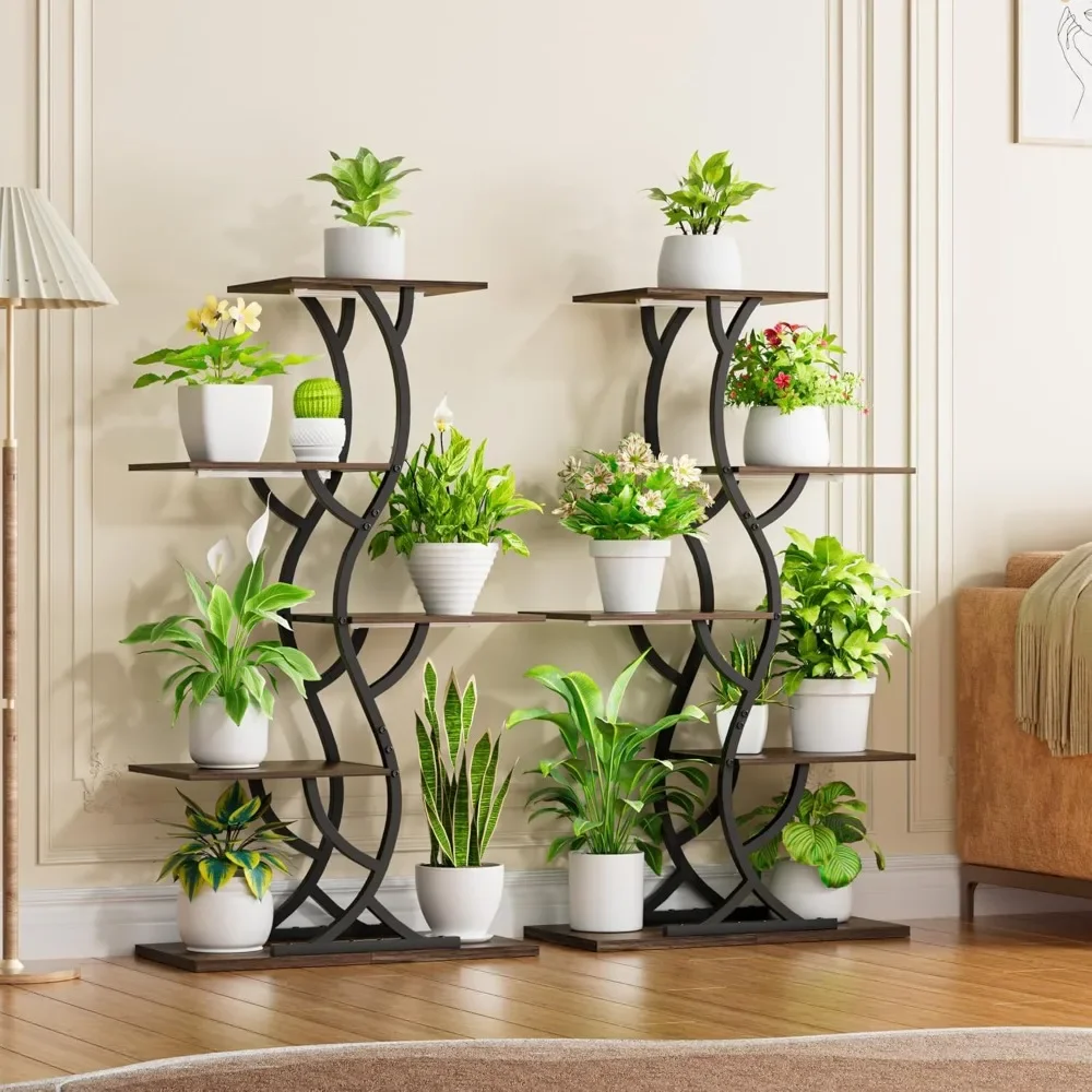 

Plants Stand Indoor with Grow Lights Plant Stands for Indoor Plants,5Tiered Metal Plant Shelf, Plant Flower Holder Dispaly Rack