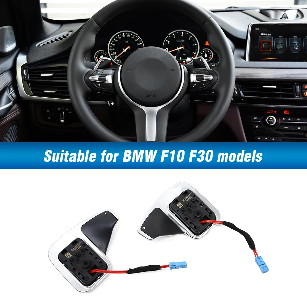 Car Steering Wheel Shift Paddle Shifter For BMW F10 F20 F30 F32 F34 F48 F25 F26 F15 F16 1 3 4 5 Series 550D 328M M3 M6 upgrade