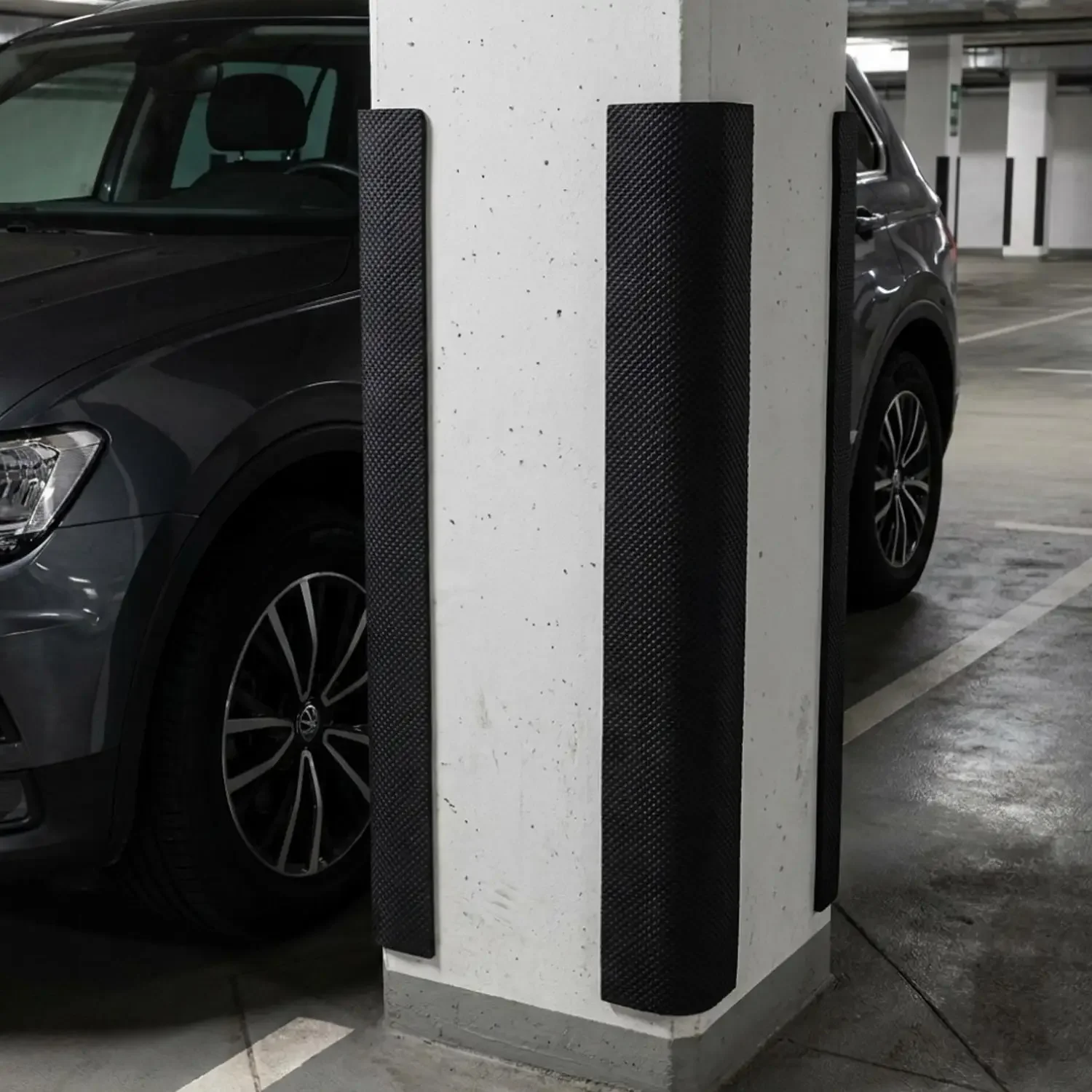 EVA-Schaum Autotürschutz Garagenwand-Stoßschutzleiste Anti-Kollisions-Eckenschutz Schaumstoffaufkleber für Garagenwand Parkplatzsicherheit – Detail 3