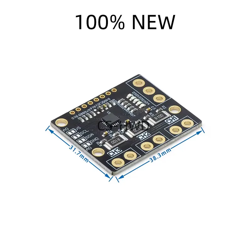 I2C SMBUS INA3221 Triple-Channel Shunt Current Power Supply Voltage Monitor Sensor Board Module Replace INA219 With Pins