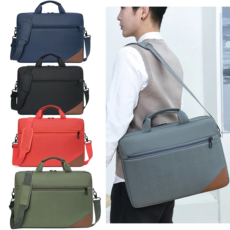 Oxford Fabric Water-resistant Anti-scratch Handbag Shoulder Bag Case for Laptop Tablets PC Mobile Phones Books A4 Notebooks