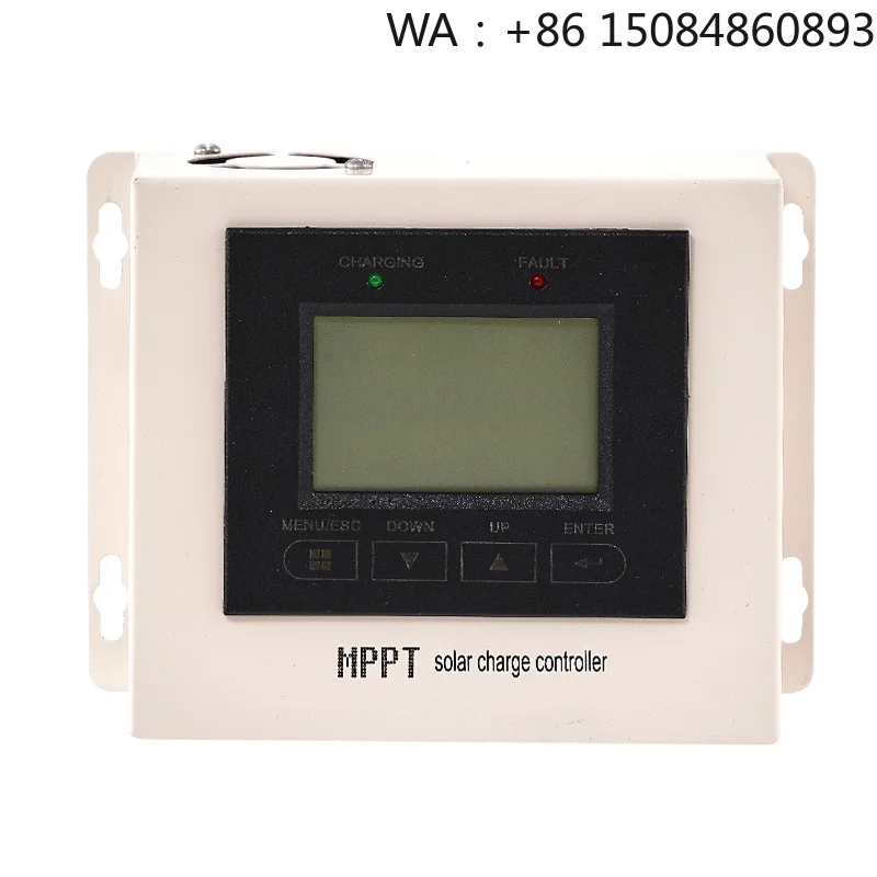 15A Smart MPPT Solar Charge Controller, Solar Accessories, 12V 24V Automatic Regulator, LCD Panel Display Solar Panel Charger wi