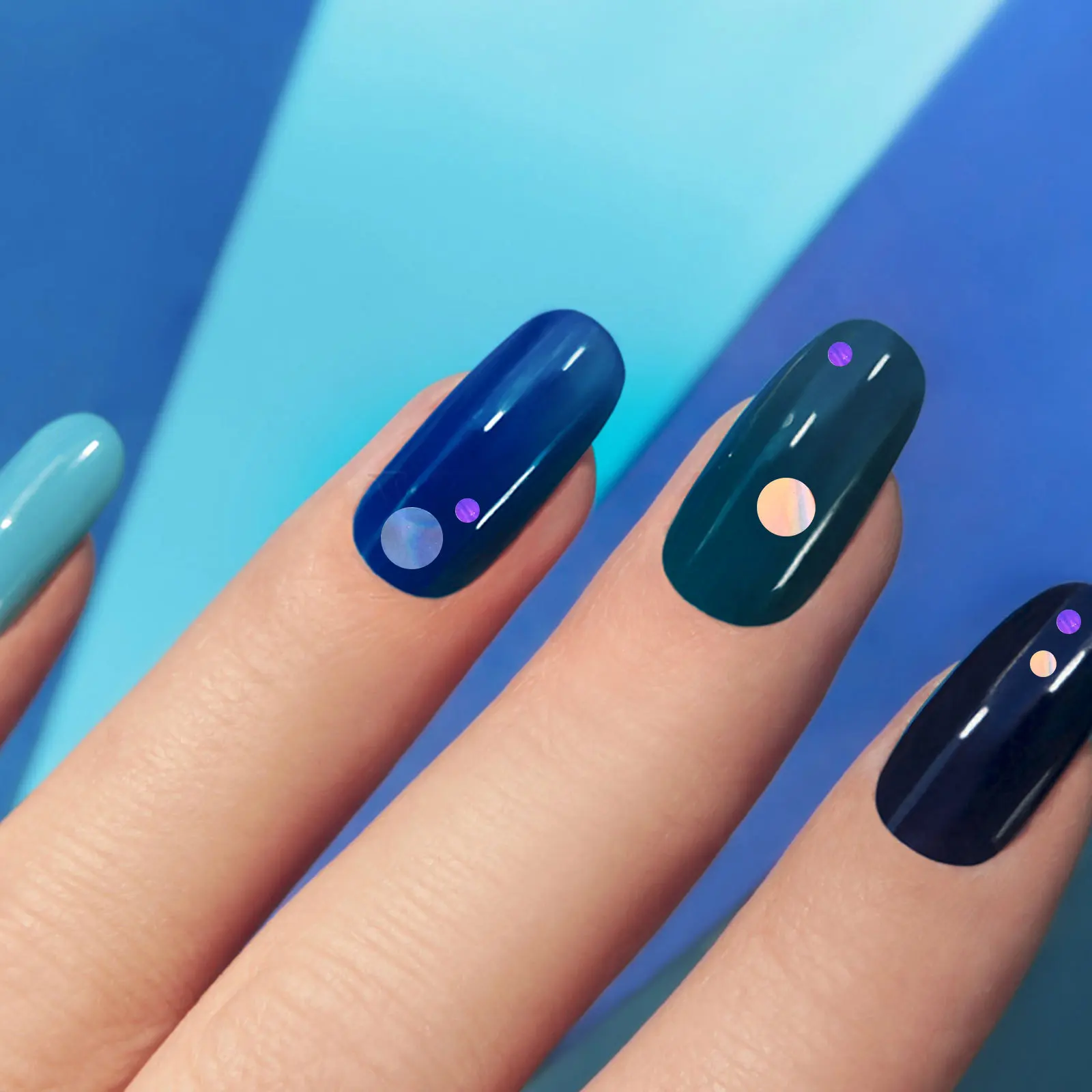 2 個ネイルアートグリッタースパンコール超薄型金属装飾 Diy マニキュアフェスティバルギフト女性美容ステッカー用品