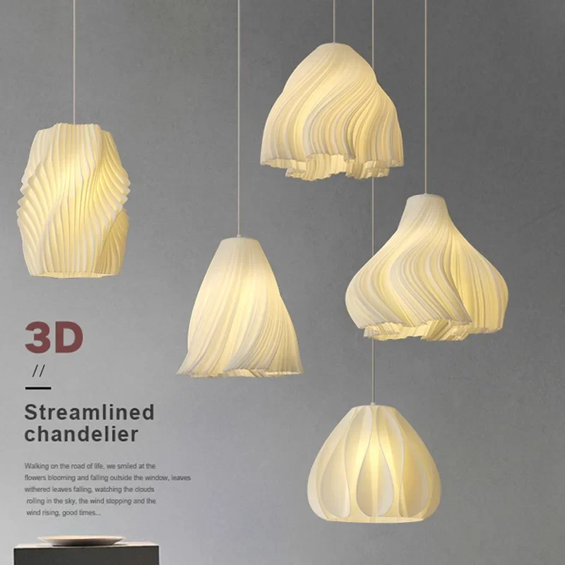 Nordic 3D Pendant Lights Art Creative Chandelier for Living Dining Room Home Kitchen Island Decor Hanging Lamp Fixtures Lustr