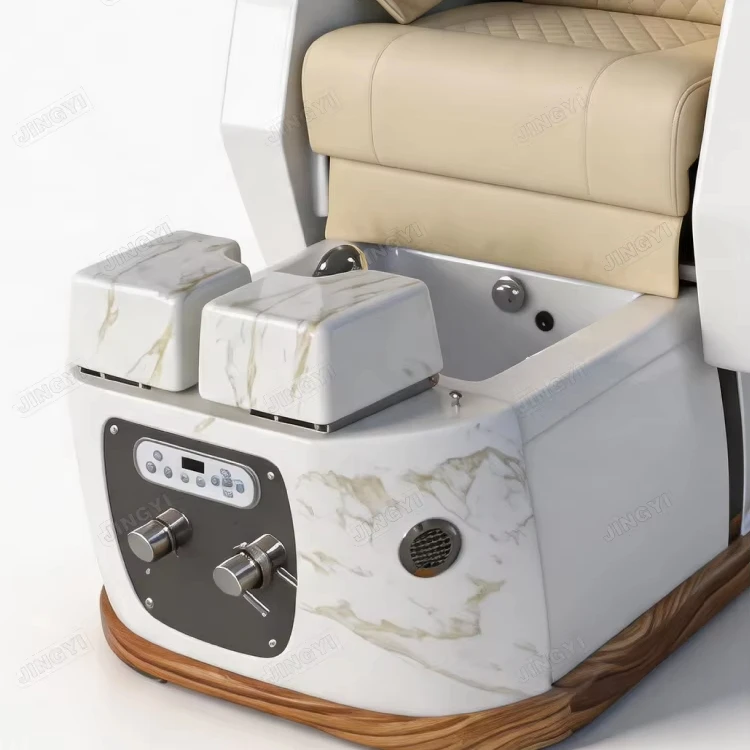 JingYi Beauty Salon Pedicure Chairs Luxury Adjustable Pedicure Chair And Manicure Table Set Foot Soak Chairs With Massage