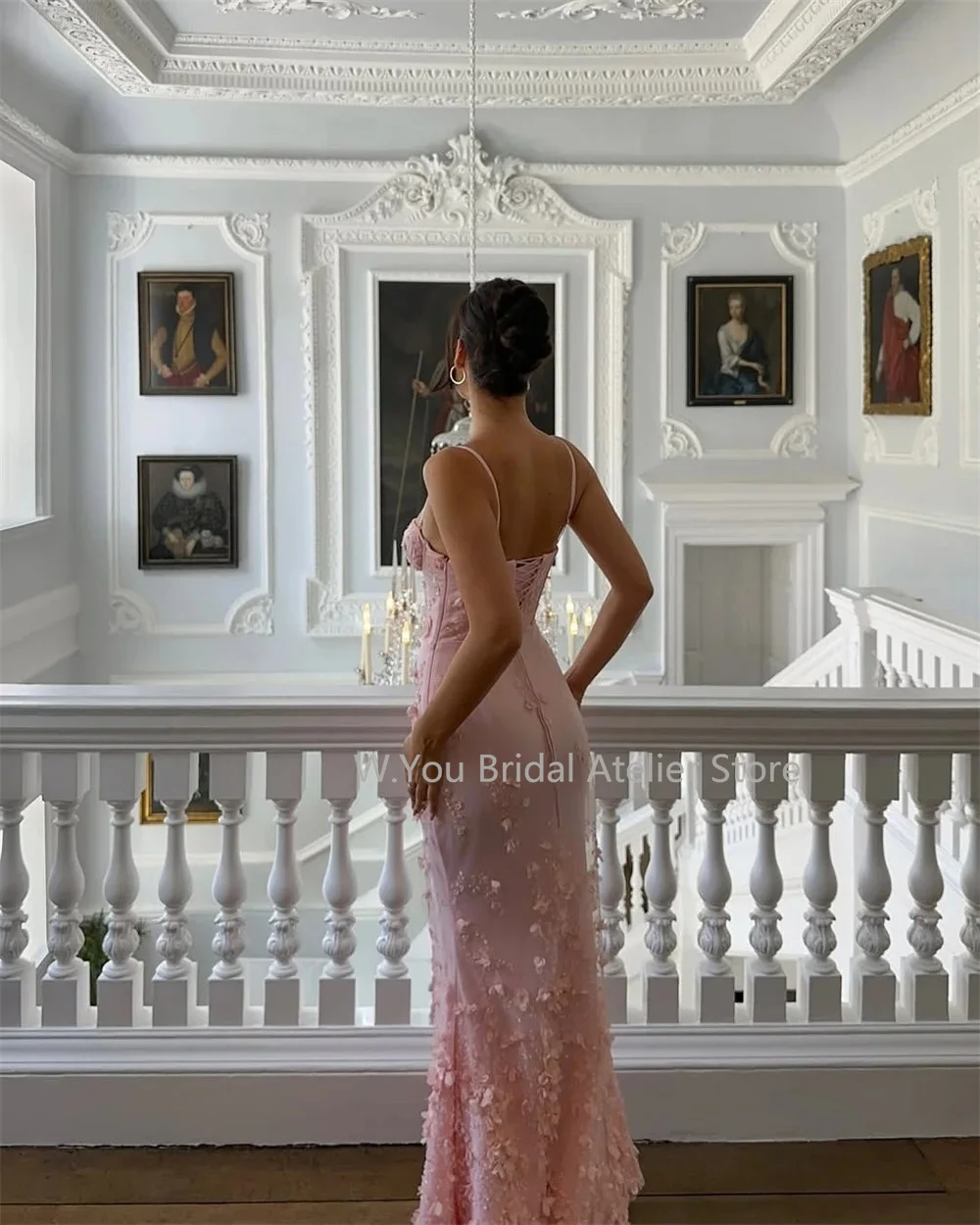 Evening Dresses Sweetheart 3D Floral Appliques Lace‑Up Corset Back Formal Gowns Mermaid Women’s Wedding Prom for Custom Made