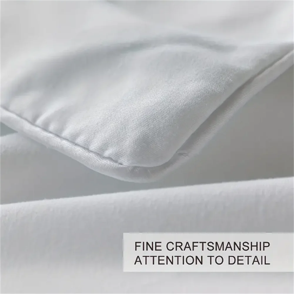 غطاء سرير مطبوع عليه حصان رمادي مكون من 3 قطع مع غطاء لحاف و2 كيس وسادة غطاء لحاف حديث