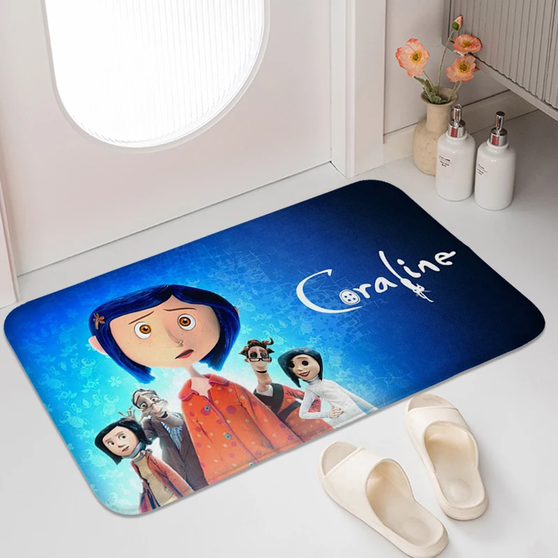 Foot Mat C-Coralines Anime Carpet for Bedroom Entrance Door Doormat Living Room Kitchen Bathroom Rugs Modern Home Decoration