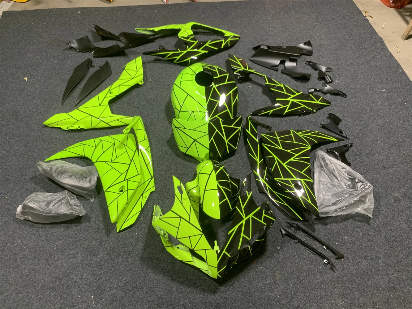 Motorfiets volledige kuip kit fit voor Yamaha YZF YZFR1 07 08 R1 2007 2008 Body Shell Kit ABS Plastic stroomlijnkappen carrosserie kits