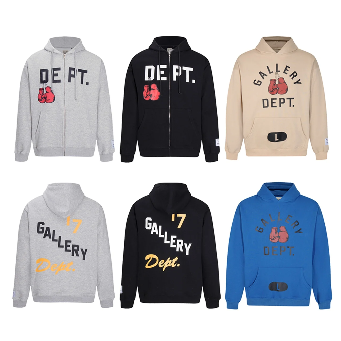 

American Sle Boxing Glove Print Zipper Jaet Loose Casual Hoodie Women's Autumn Faion Streetwear Comfortable Fit Sweatirt