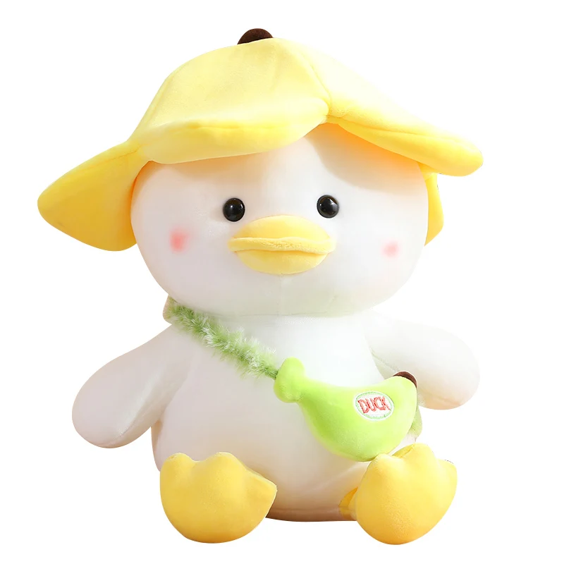 

Creative Yellow and Green Banana Duck Plush Dolls for Home Decoration, Sofa Decorations, High-quality Gifts for Children