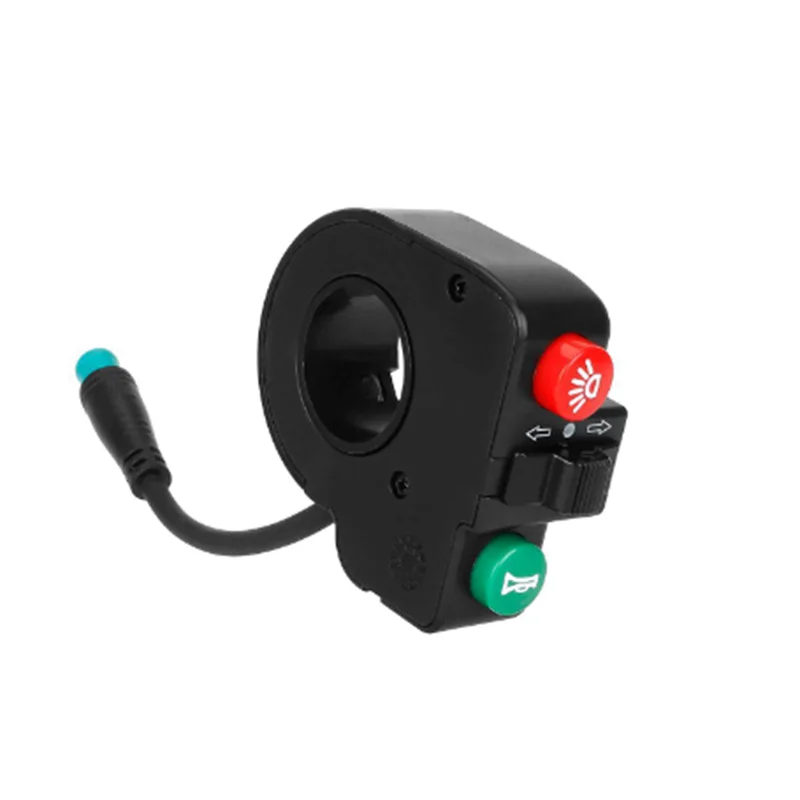 Electric Scooter Modified Parts Headlight Switch Three-In-One Waterproof Horn Turn Signal Switch Handlebar Light Control Button