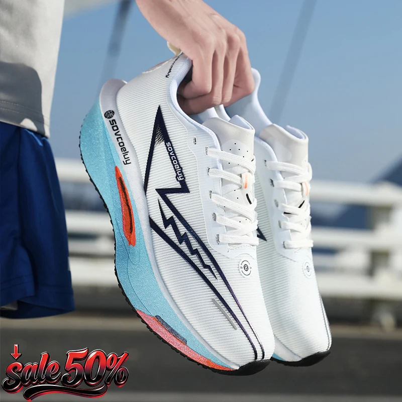 

Кроссовки для бега 2026 с карбоновой пластиной, профессиональные марафонские, легкие, с амортизацией, дышащие, унисекс