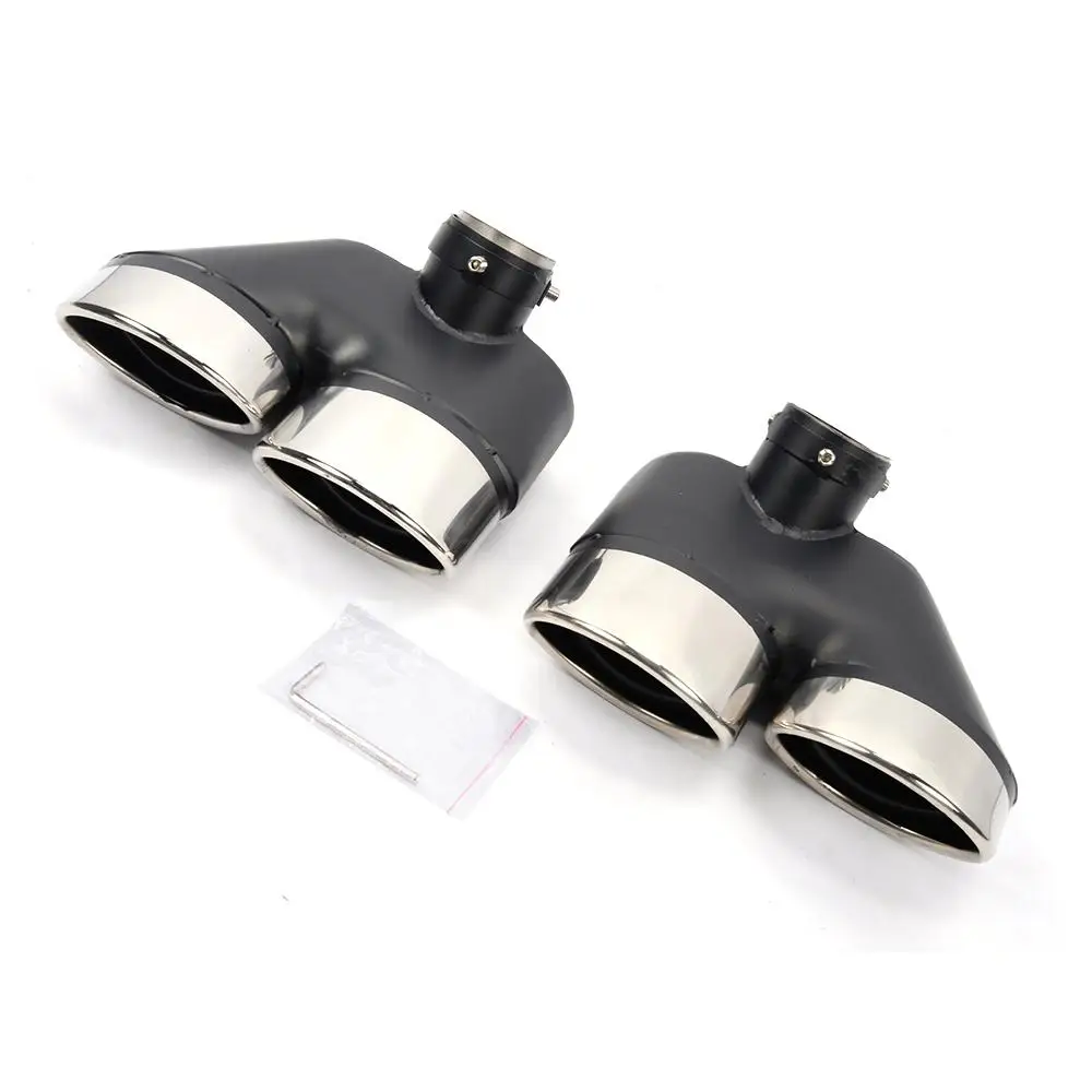 Statinless Steel Car Exhaust Tips for Mercedes Benz W220 AMG End Muffler Exhaust Tips Pipes