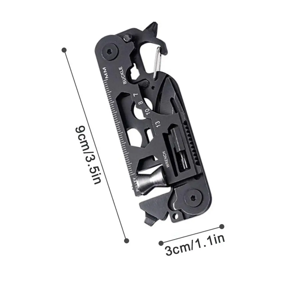 Multifunctional Outdoor Tool Combination Card Folding Tactical Scissor Army Knife Mini Bicycle Repair EDC Camping Gear Equipment