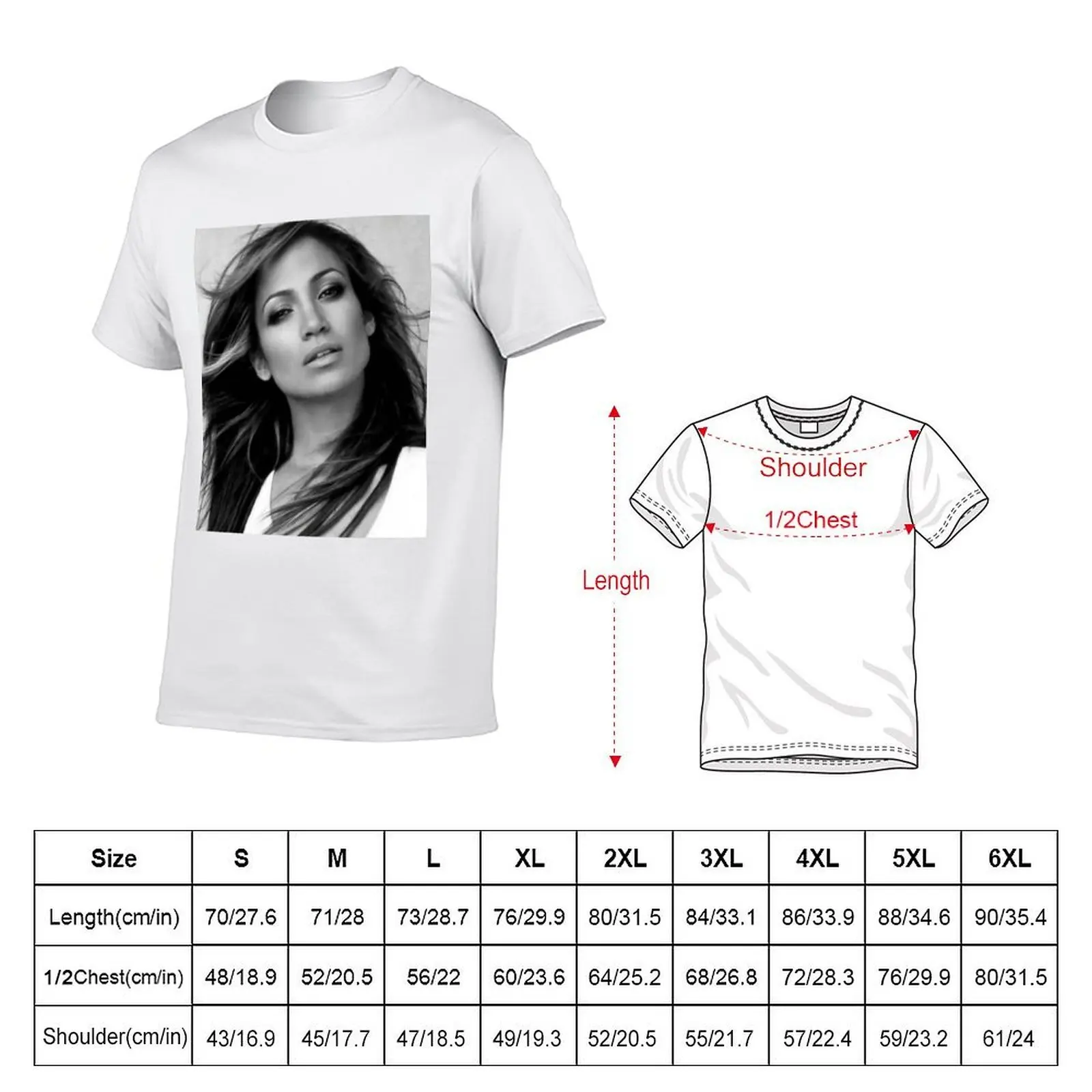Jennifer Lopez! T-Shirt t shirts for man graphic tees men t shirt cotton 100% cotton t shirt man T-shirt