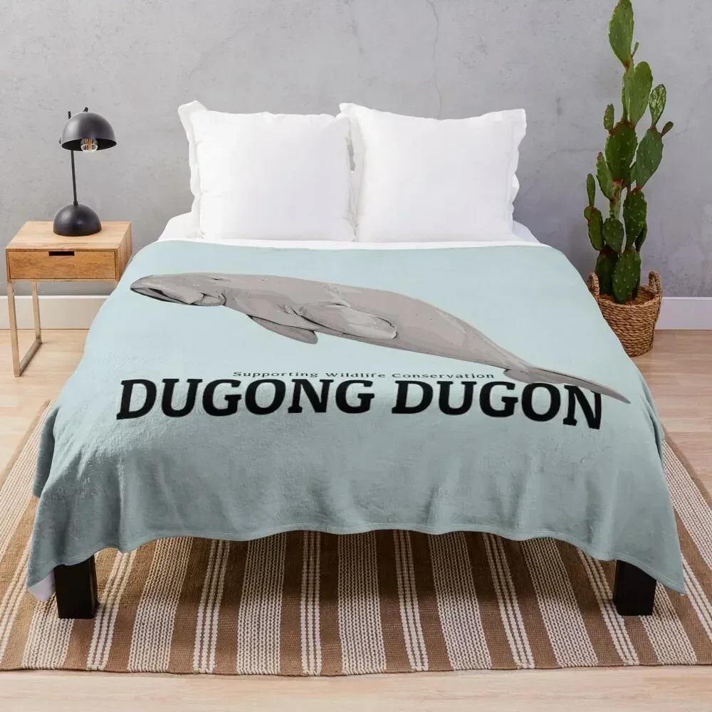 Dugong Dugon Conservation Throw Blanket Soft Big Bed covers Luxury Blankets