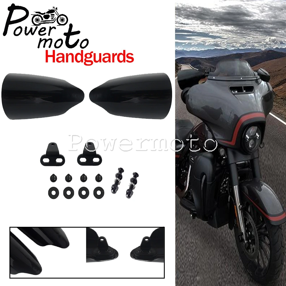 

For Harley Touring Electra Glide Street Glide FLHXSE Handguards Motorcycle Handlebar Hand Shield Protector Wind Deflector 14-20