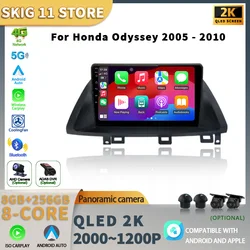 Android 14 WIFI+4G For Honda Odyssey 2005-2010 Car Radio Wireless Carplay Multimedia GPS Navigation Stereo 2 Din Screen