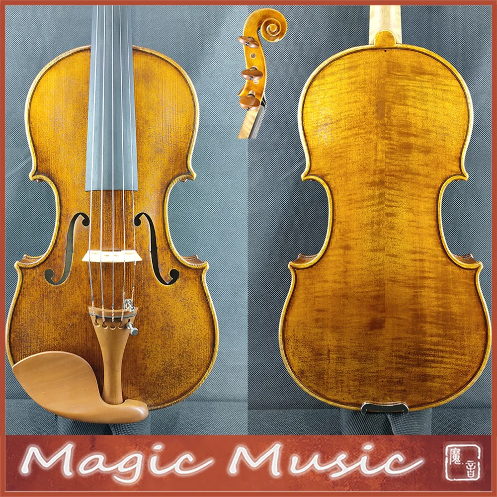 A Revolutionary 5 string Violin Viola 4/4 Size #3296 Professional 5 Strings Handmade Oil Antiqued Varnish 50 Years Old Spruce