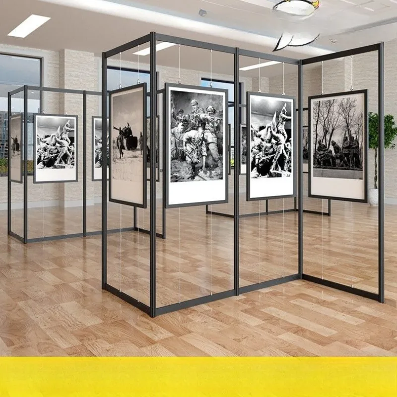 

Folding Calligraphy and Painting Exhibition Board Mobile Art Exhibition Eight Prisms Calligraphy and Painting Exhibition