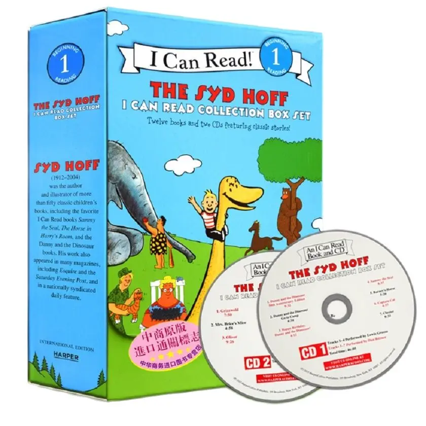 12 Books/Set I Can Read Danny and the Dinosaur - Beginning Reading Book for Kids Ages 5-8