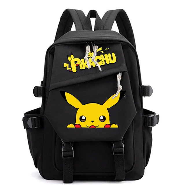 Sac à Dos Pokémon Étanche pour Enfant, Cartable, Dessin Animé, Pikachu, Gengar, Dacron, pour Étudiant, pour Ordinateur Portable, Livre