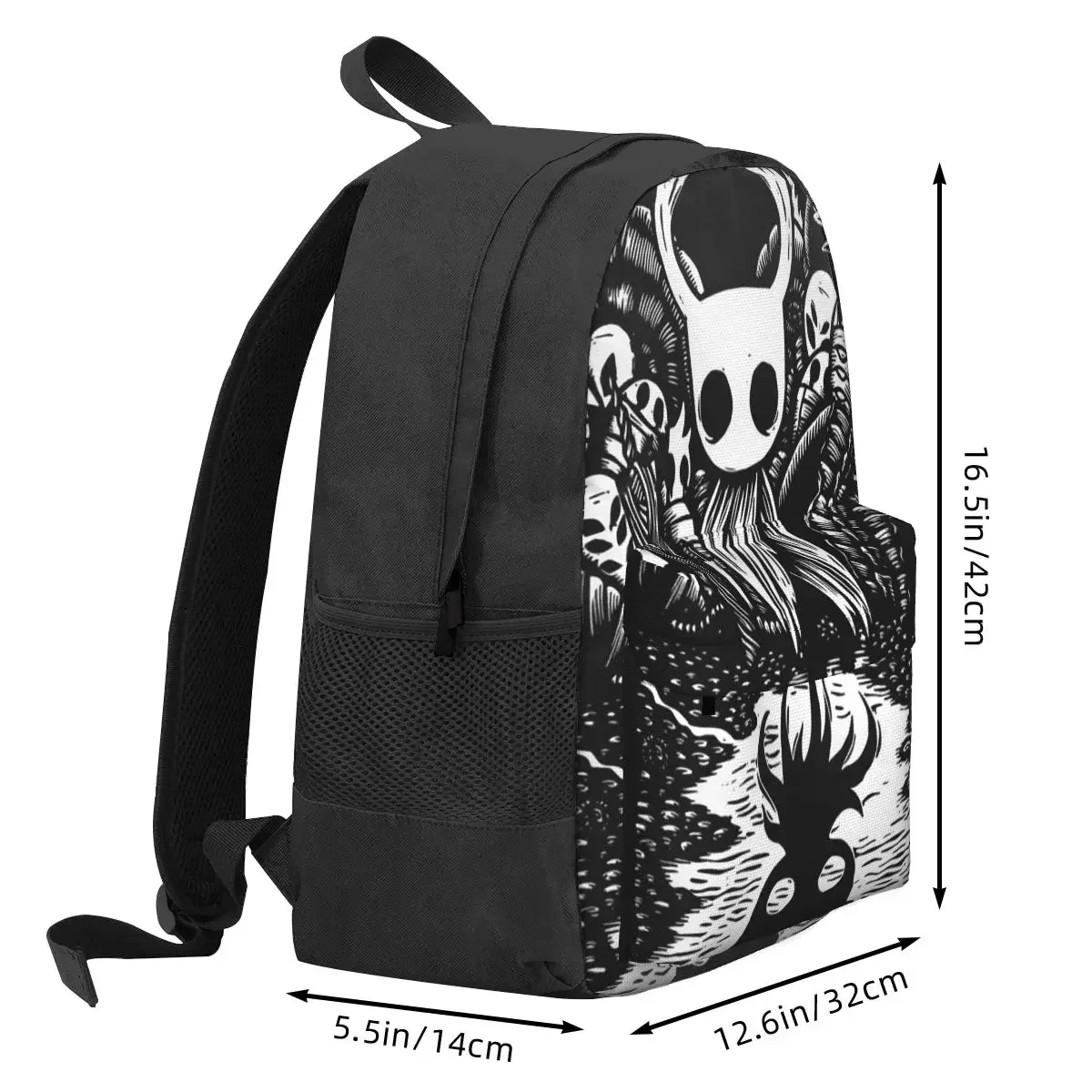 Ghost Knight Graphic Art Hollow Knight Funny Game Backpack Student BookBag Kids School Bag Computer Shoulder Bags for Men Women