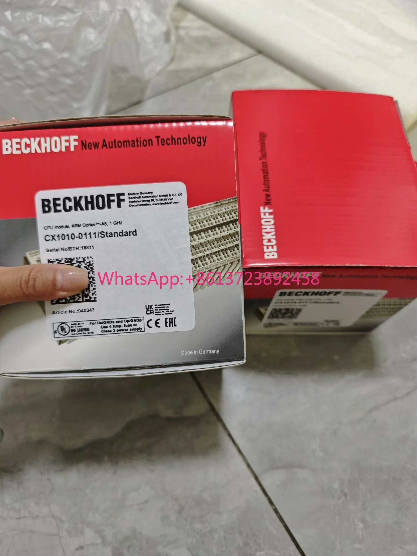 

Beckhoff CX1010-0111, fully packaged.