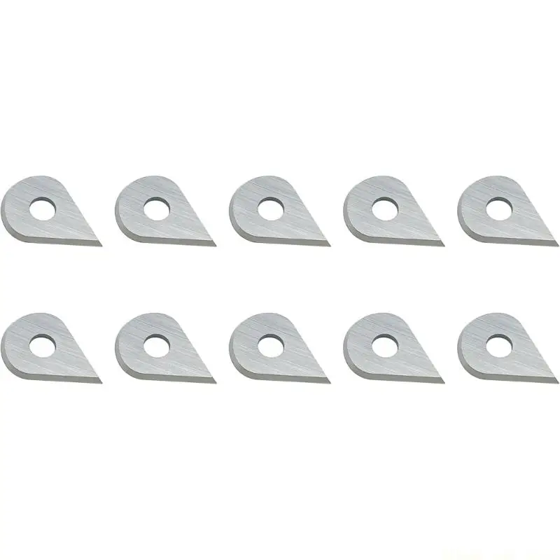 

A2BE 10pcs Precise Gaps Cleaning ScraperS Blade Durability Manganese Steel Teardrop Blade For Kitchen Bathroom Tight Space