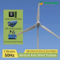 10KW 20KW Wind Turbine Generat Horizortal Turbine Alternative Free Energy Windmill 110V 240V 380V Hybrid Controller for Homeuse