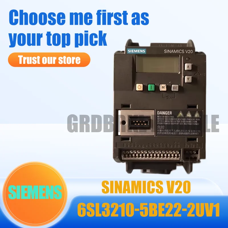 

Brand New Original SIEMENS 6SL3210-5BE22-2UV1 6SL3 210-5BE22-2UV1 V20 Inverter 2.2kW 380-480 V