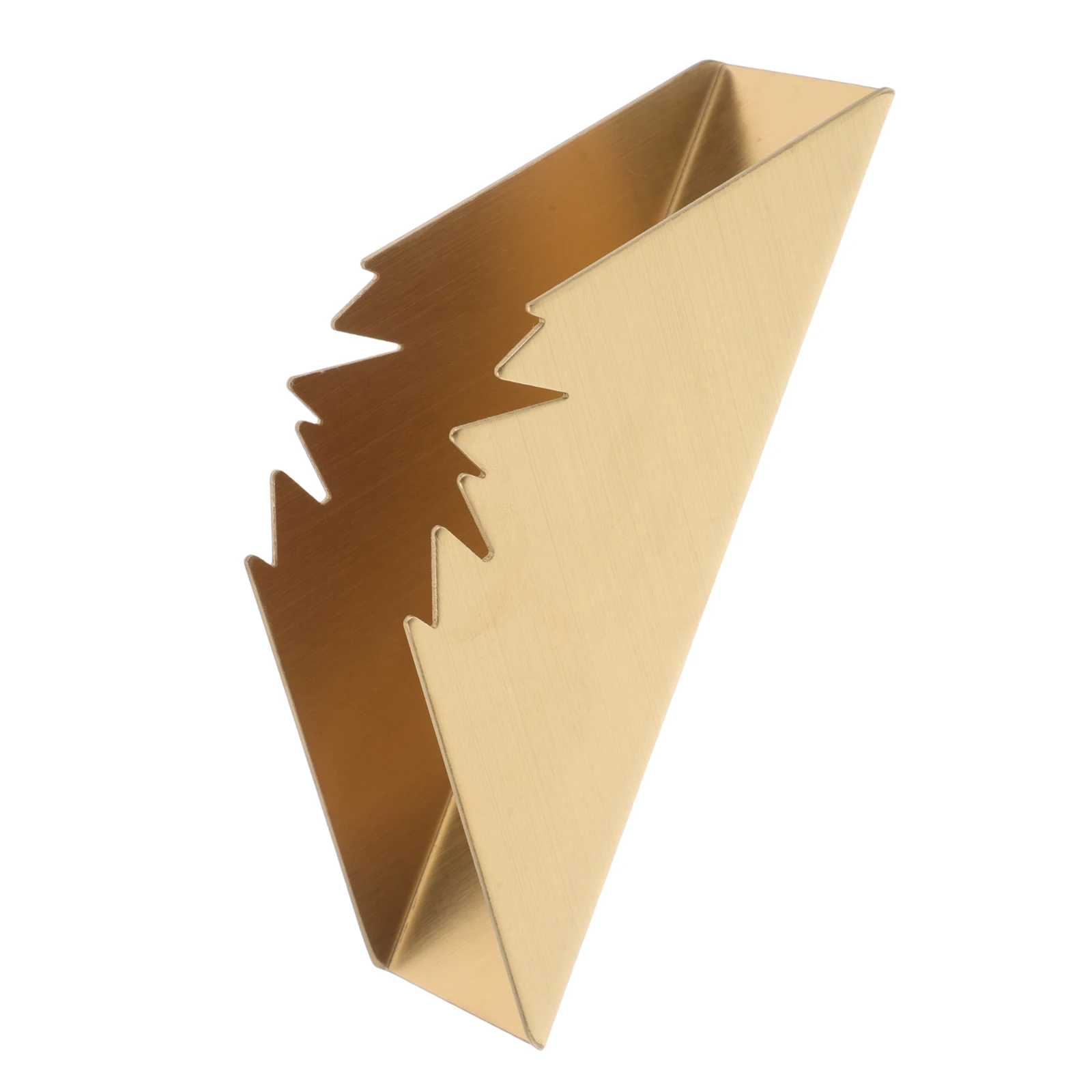 

Stainless Steel Napkin Holder Stable Triangle Vertical Freestanding Countertop Organizer For Restaurant Hotel Cafe Home
