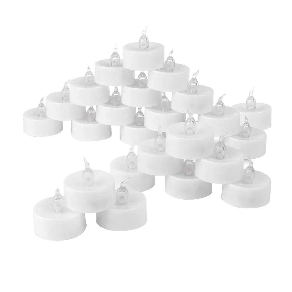 

Flameless LED Lights Powered Tealight Realistic Flickering Decor Wax Candles Home Party Wedding Church Outdoor
