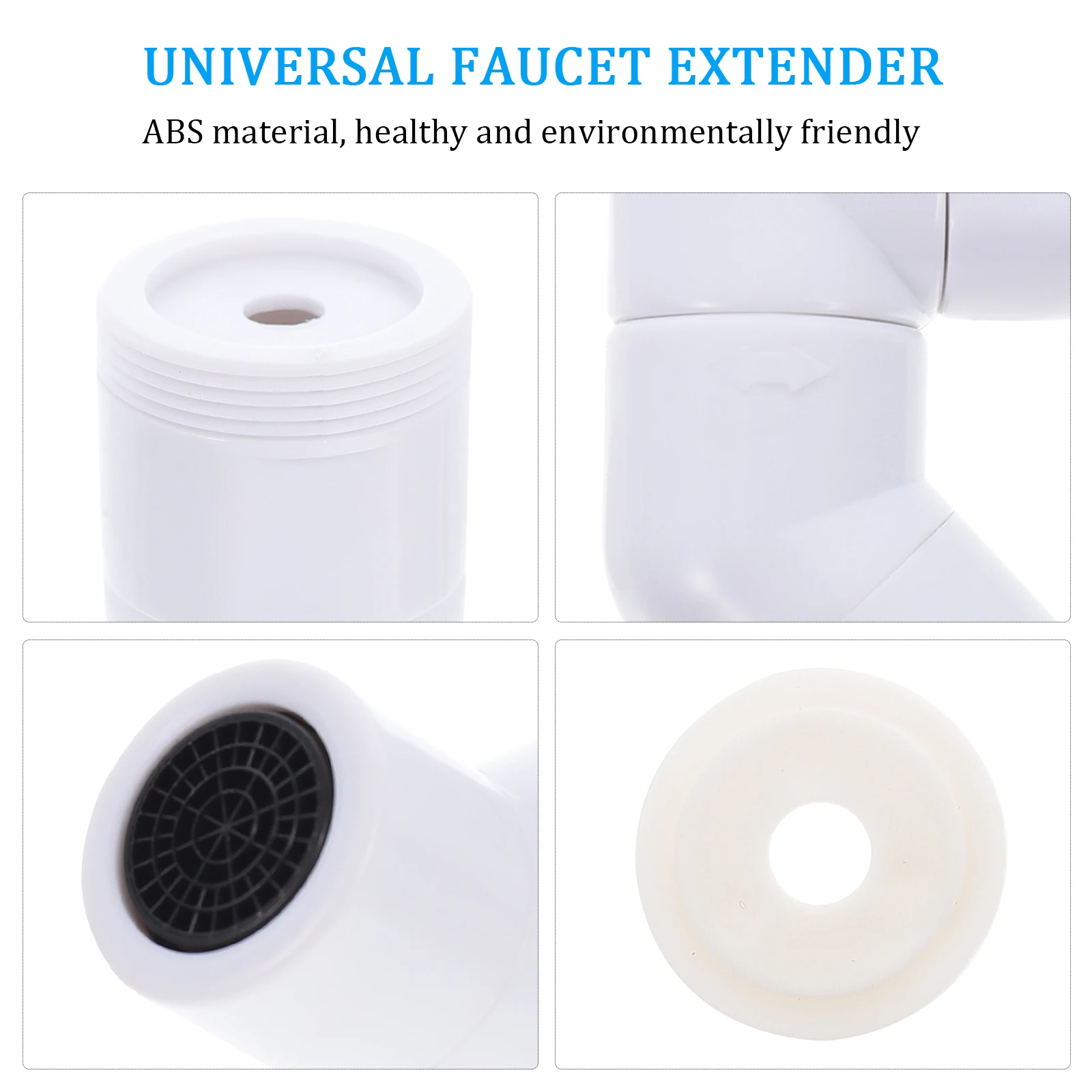 

Tap Extender Bubbler For Kitchen Bathroom Faucet Universal Rotatable Splash-Proof Nozzle Washbasin Extender Rotation Sprayer