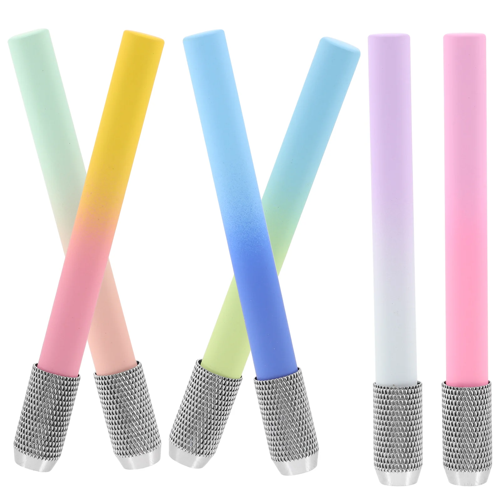 6Pcs Daily Use Pencil Extenders Copper Crayon Extension Tools School Pencil Holders pencil extension pencil extender for colored