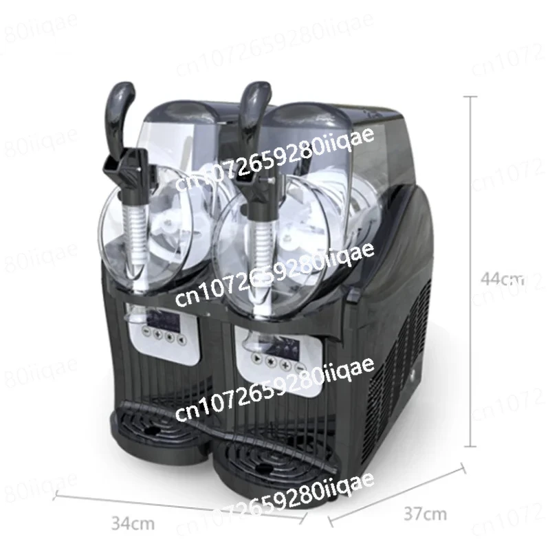 

Снегоплавильная машина для замороженных напитков, 300 Вт, 5 л, коммерческая машина для слякоти, 2,5 л x 2, электрическая автоматическая машина для приготовления слякоти с двойным баком