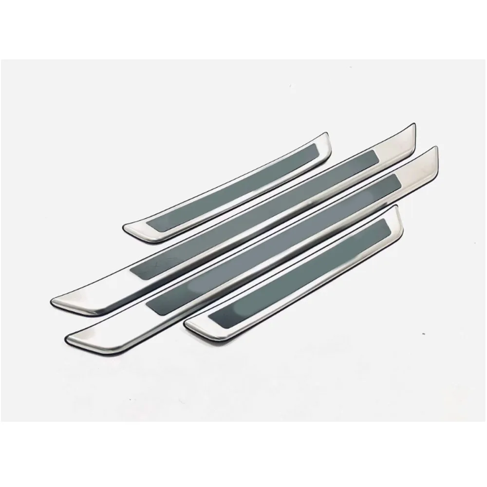 For Toyota Avalon XX50 2019 2020 2021 2022 2023 2024 Stick Stainless Pedal Door Sill Scuff Plate Cover Outside Threshold 4PCs view 5
