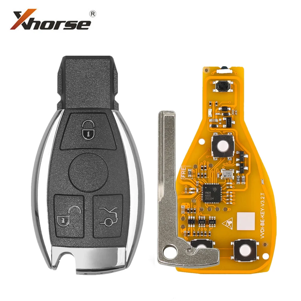 Xhorse-llave inteligente VVDI V3.2 BE, mando a distancia BGA para Mercedes Benz W203 W204 W205 W210 W211 W212 W221 W222 BGA NEC