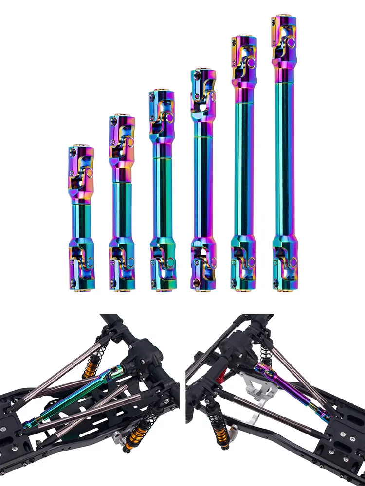 Bunte interne Spline-Antriebswelle aus Metall für 1/10 RC Crawler Car Axial SCX10 II III TRX4 TRX6 YIKONG CC01 VS4-10 LCG Upgrades