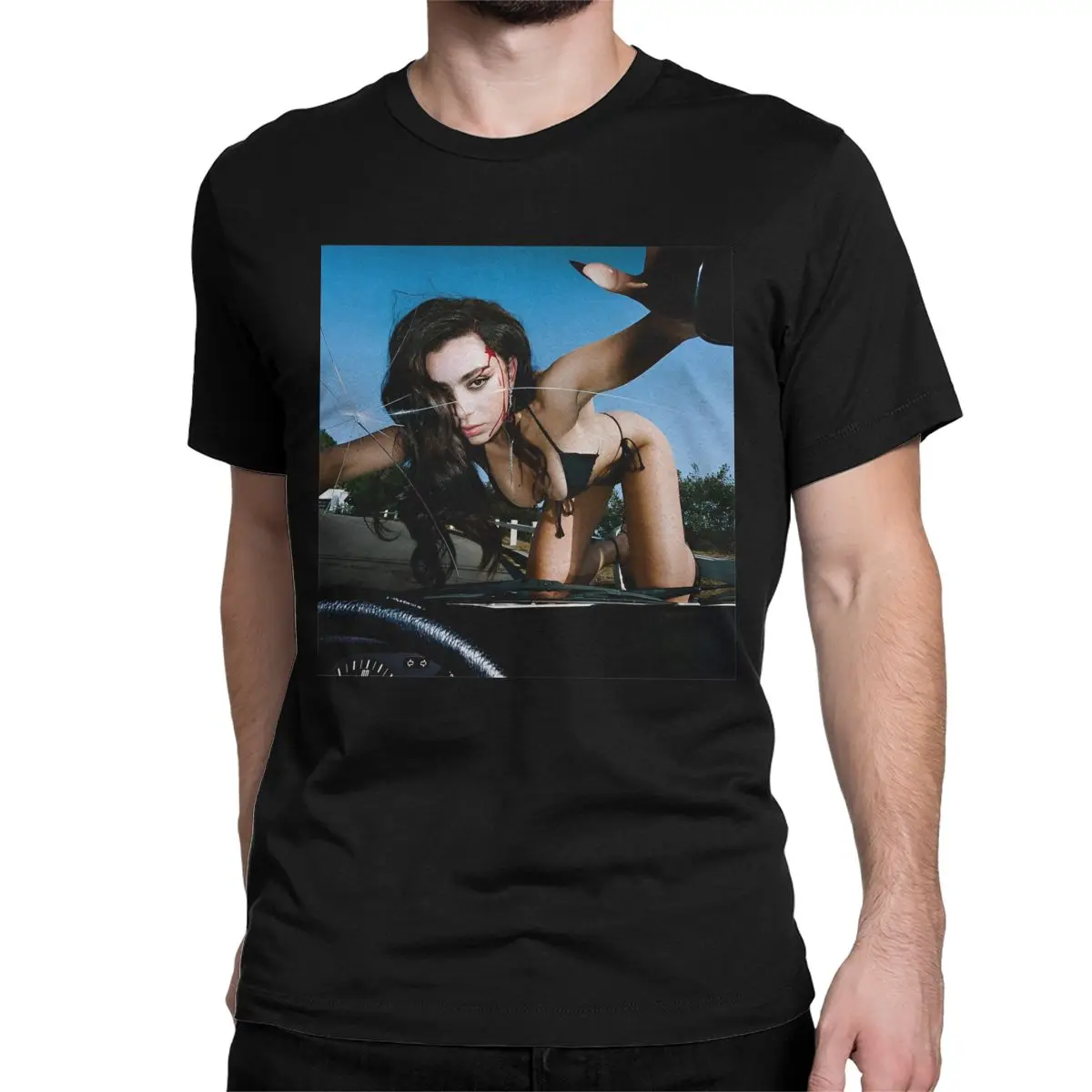 English Singer Brat T-Shirts Men Women Charli Xcx Humorous Pure Cotton Tees Crew Neck Short Sleeve T Shirt Printing Tops