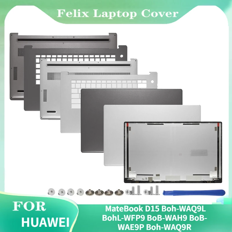 

For HUAWEI MateBook D15 Boh-WAQ9L BohL-WFP9 BoB-WAH9 BoB-WAE9P Boh-WAQ9R Laptop LCD Back Cover/Front Bezel/Palmrest/Bottom Case