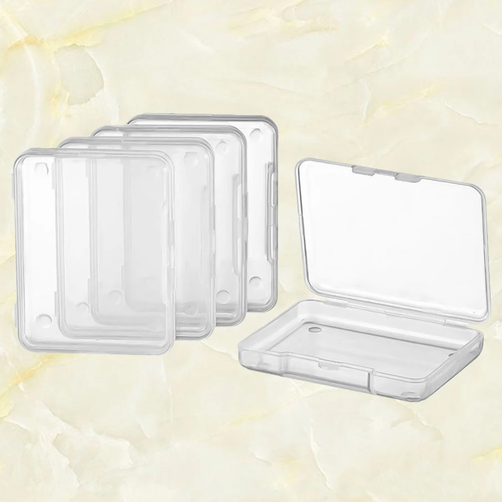 

20 pcs Storage Case Flap Locking Lid Jewelry Holder Durable Plastic Box For Ring Beads Gadget Travel Compact Organizer Container