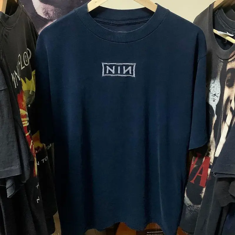 تي شيرت قطني بأكمام قصيرة للرجال والنساء من Nine Inch Nails Broken High Street Hiphop