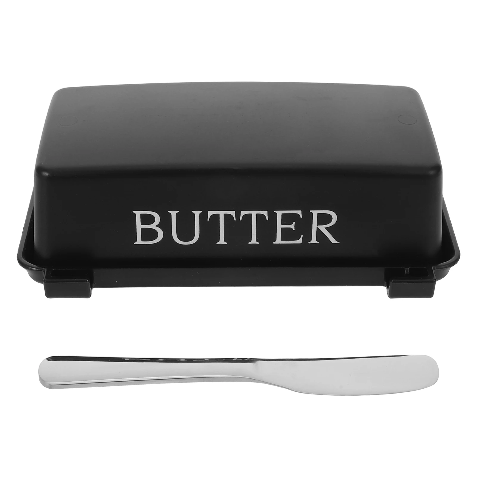

Airtight Butter Keeper Dish Lid Knife Compact Storage Container Kitchen Countertop Cheese Box Freshness Resistant Wear