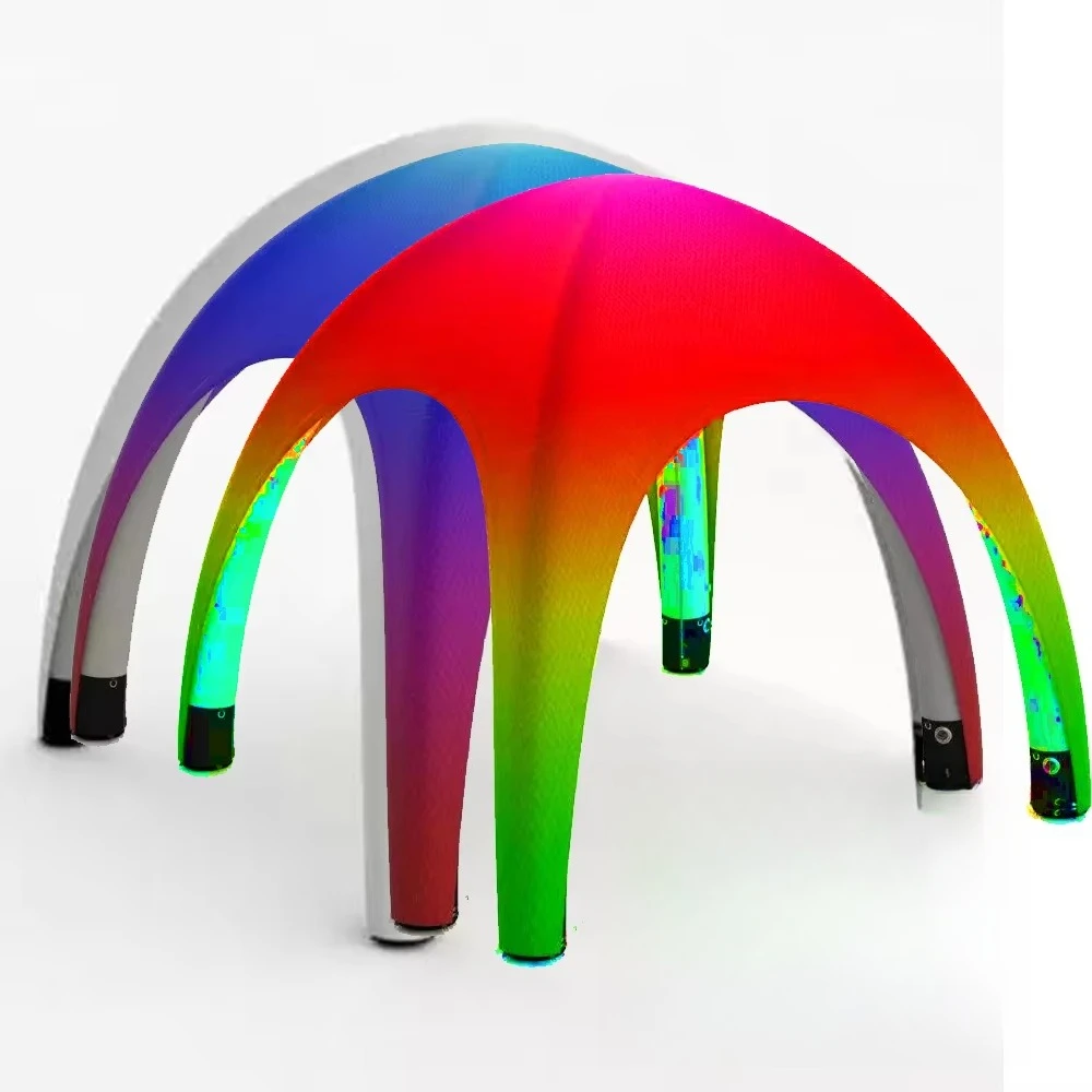 ss-Side Wall  Digital Print Customizable logo Outdoor Event  sealed air Rope Fitted Ground Inflatable Spider Tent&